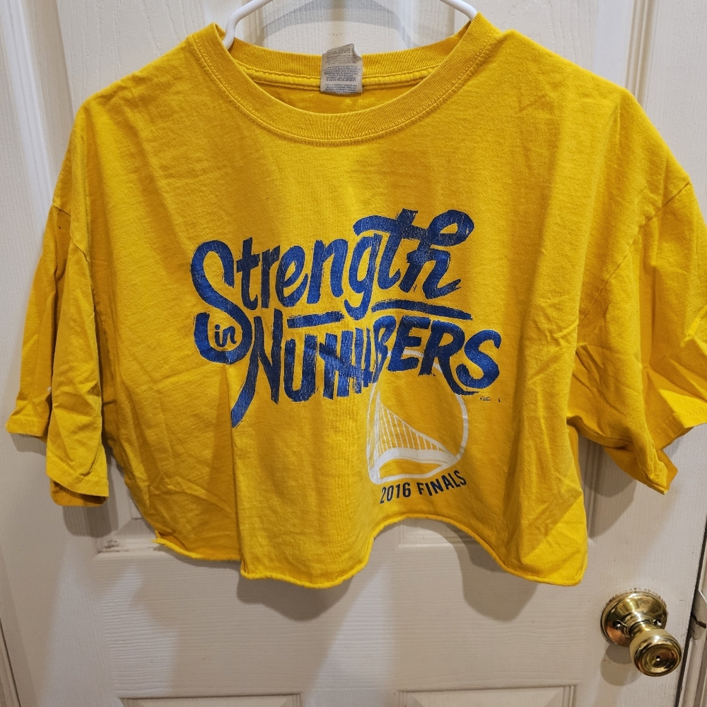Golden State Warriors Strength in Numbers crop top 2016 finals